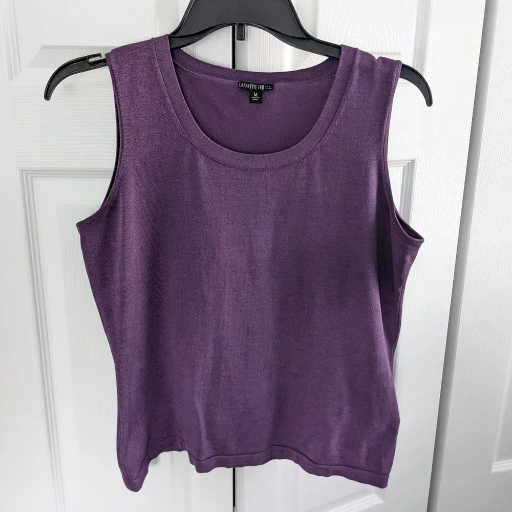 Lafayette 148 New York Silk Sleeveless Top - Picture 11 of 11